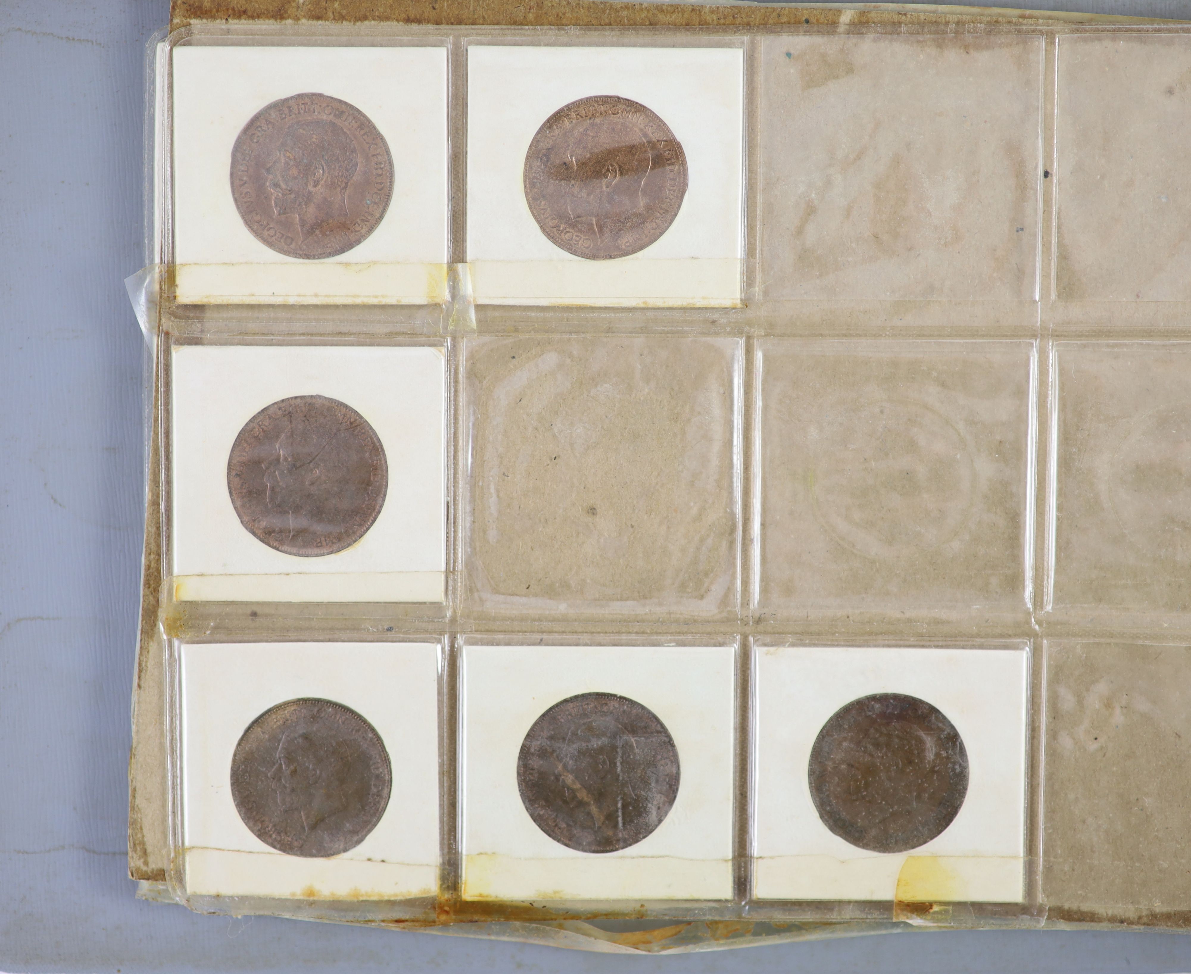 Queen Victoria to Queen Elizabeth II one penny coins, a long run from 1901-1967, the majority good EF to aUNC, including scarce 1904, 1922 and 1926 one pennies, aUNC